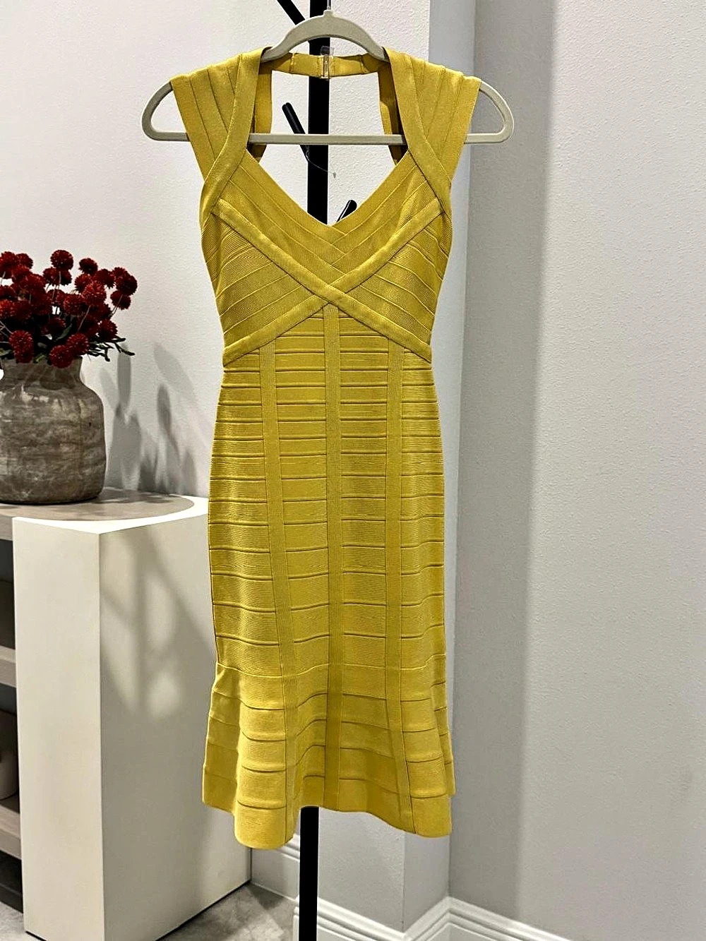 Yellow Midi Dress NWT